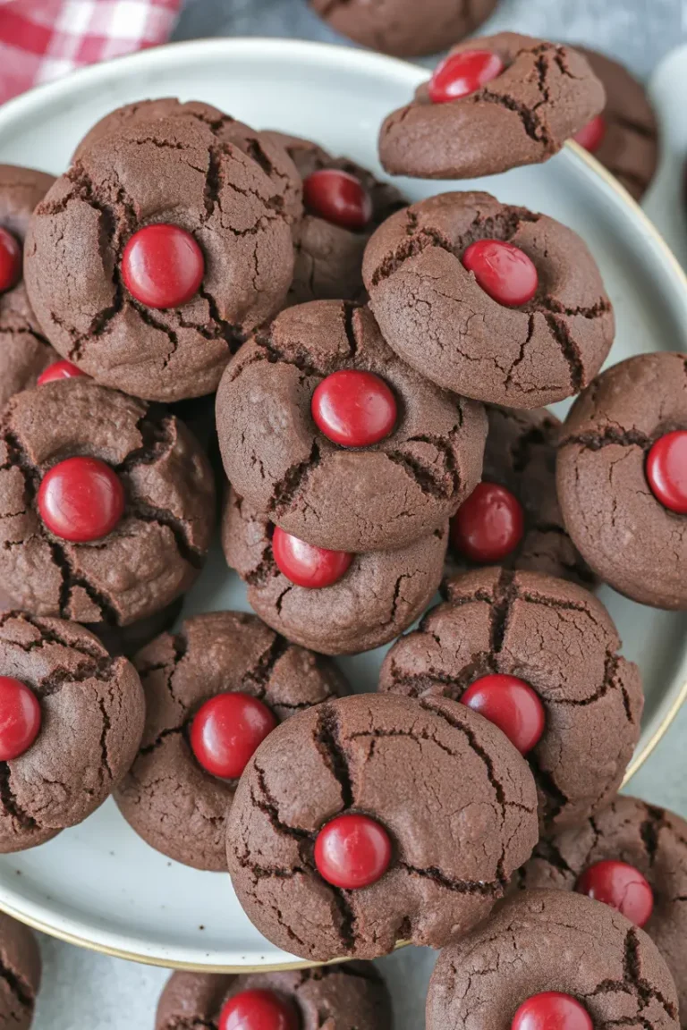 Chocolate Holly Berry Cookies