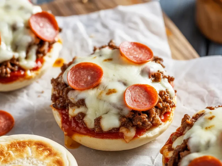 Open-Faced Pizza Burgers