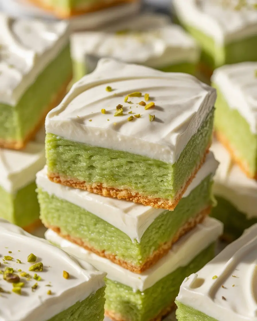 Pistachio Pudding Sugar Cookie Bars