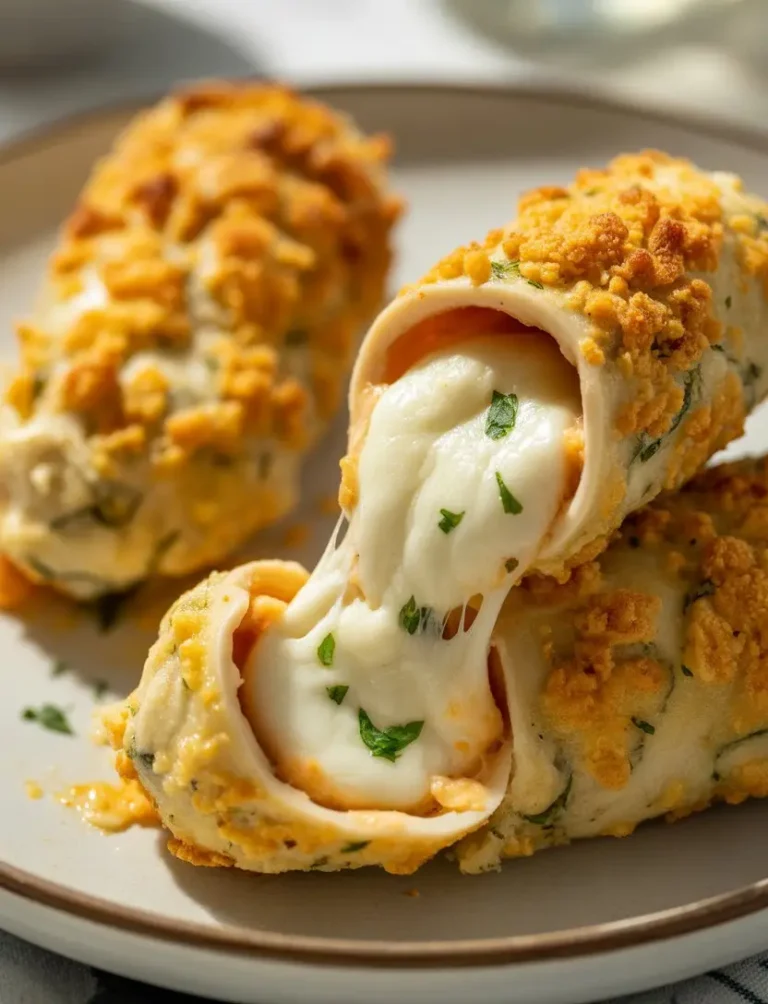 Cheesy Flavorful Baked Mozzarella Chicken Rolls