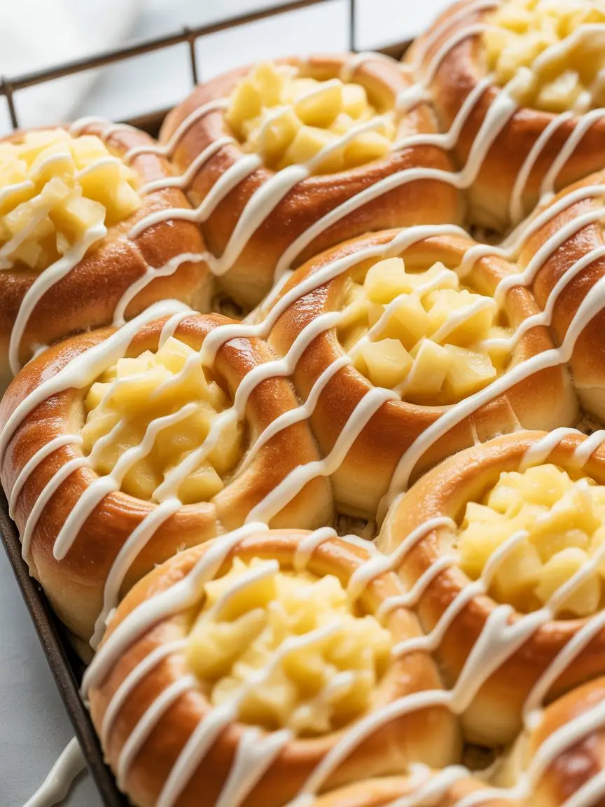 Delicious Hawaiian King Cheesecake Danish