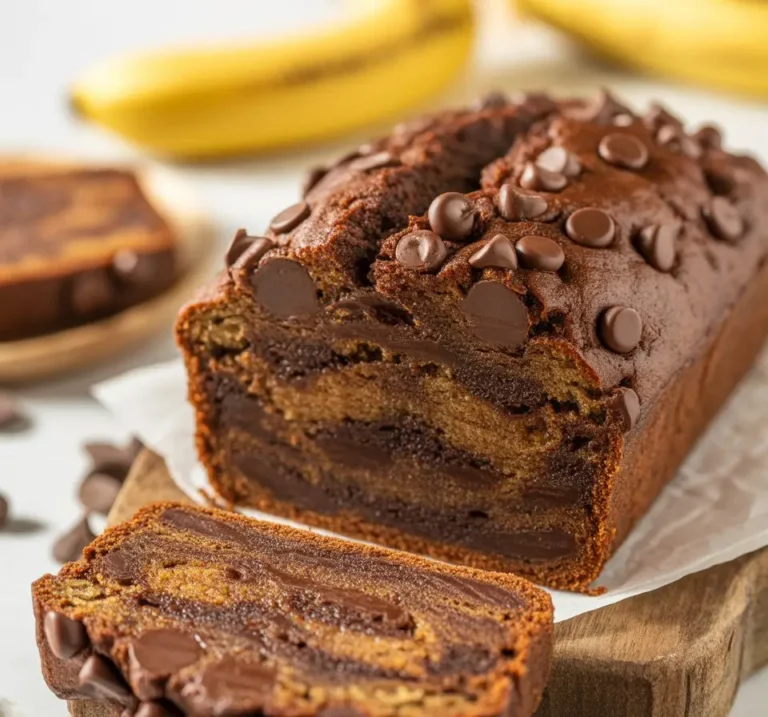 4-Ingredient Flourless Chocolate Chip Banana Bread