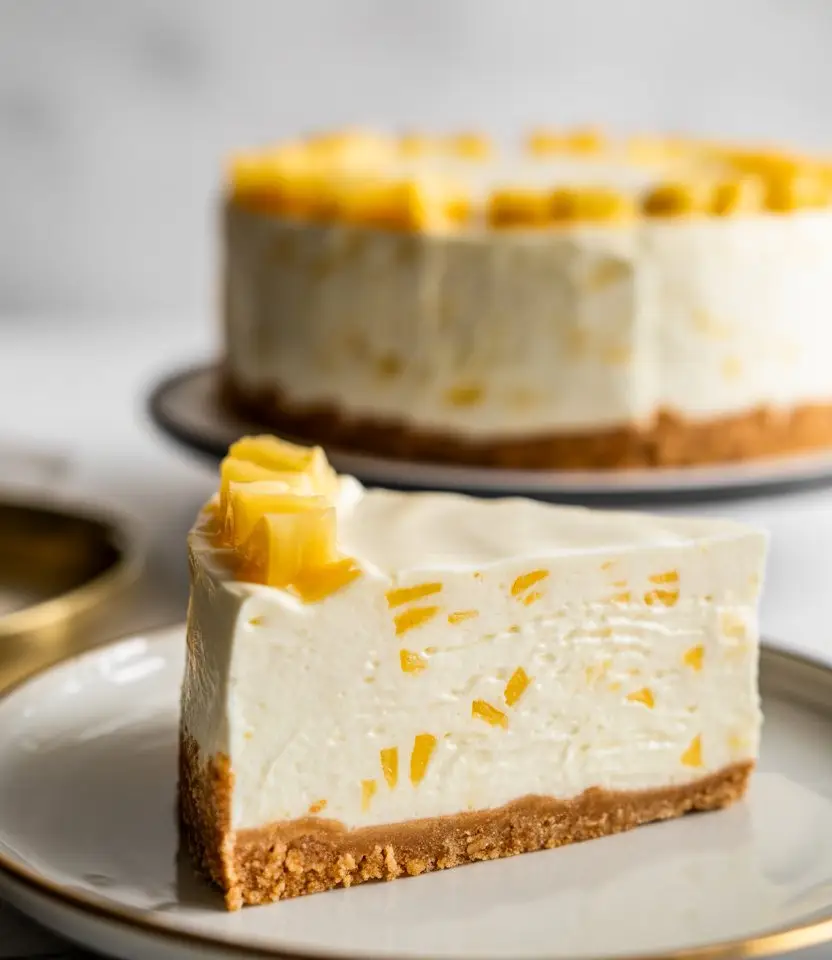 No-Bake Pineapple Heaven Cheesecake Dessert