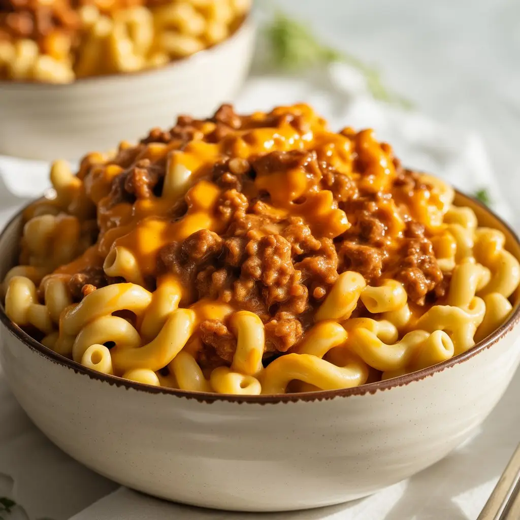 Hearty Sloppy Joe Mac Cheese