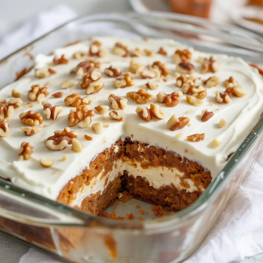 Carrot Cake Poke Cake