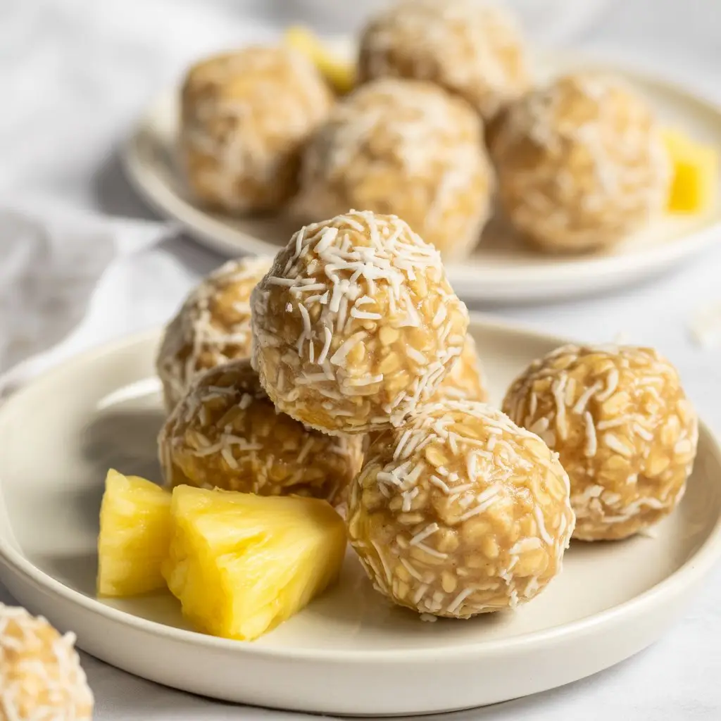 Pineapple Coconut No-Bake Balls