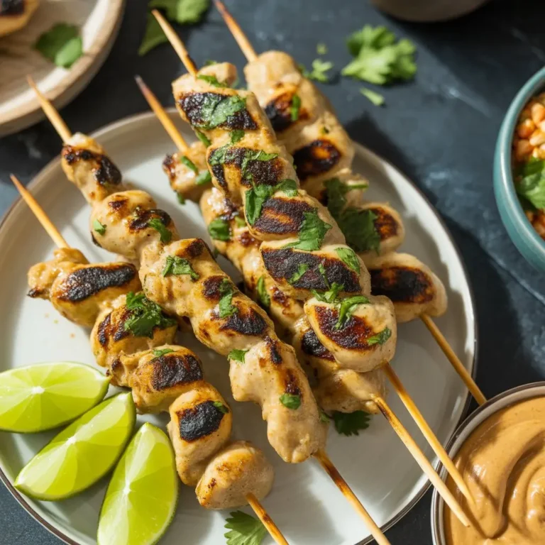 Grilled Thai Coconut Chicken Skewers